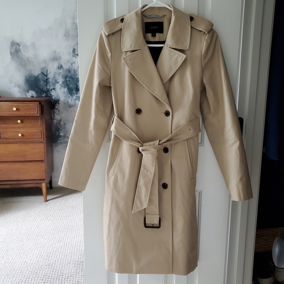 J. Crew Icon Belted Trench, Khaki (4) - Picture 8 of 15